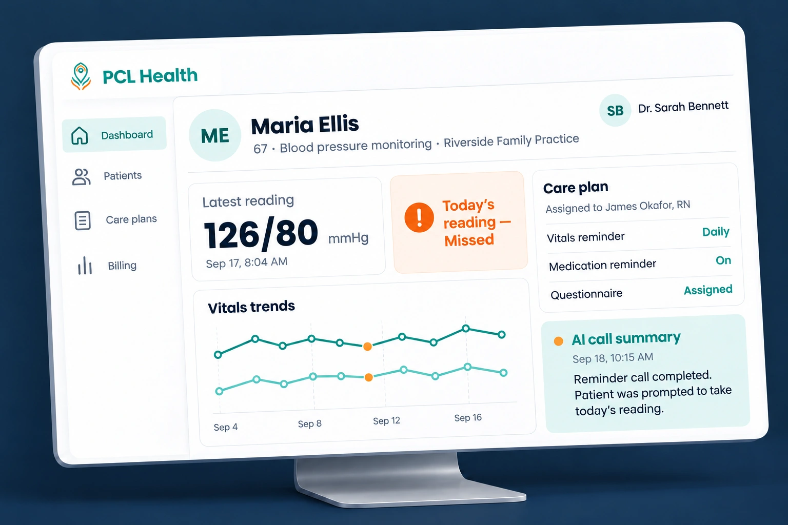 PCL Health platform workflow
